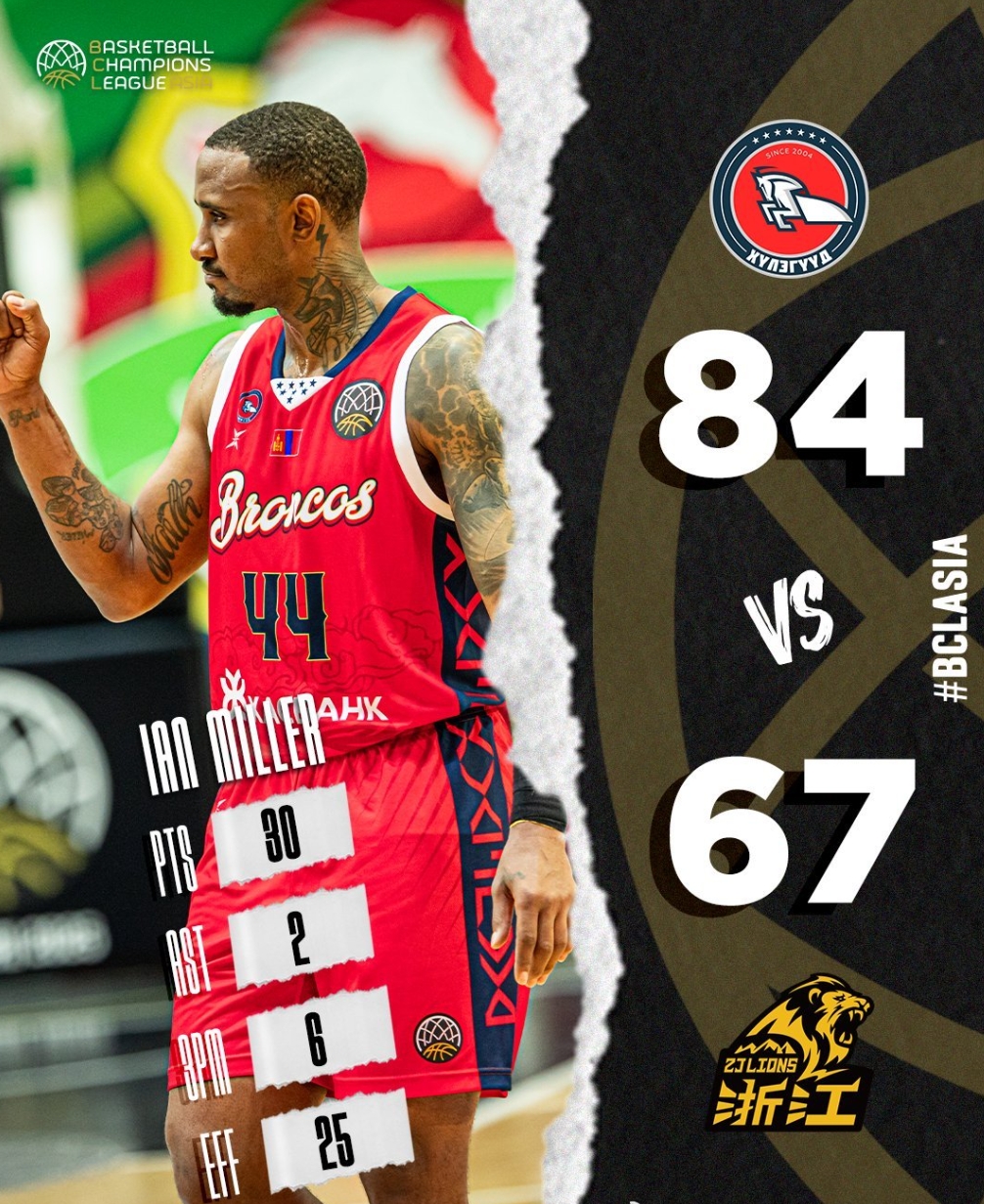 納納利22+5 FMVP布朗12中1&7失誤 亞冠廣廈首戰(zhàn)67-84不敵蒙古冠軍