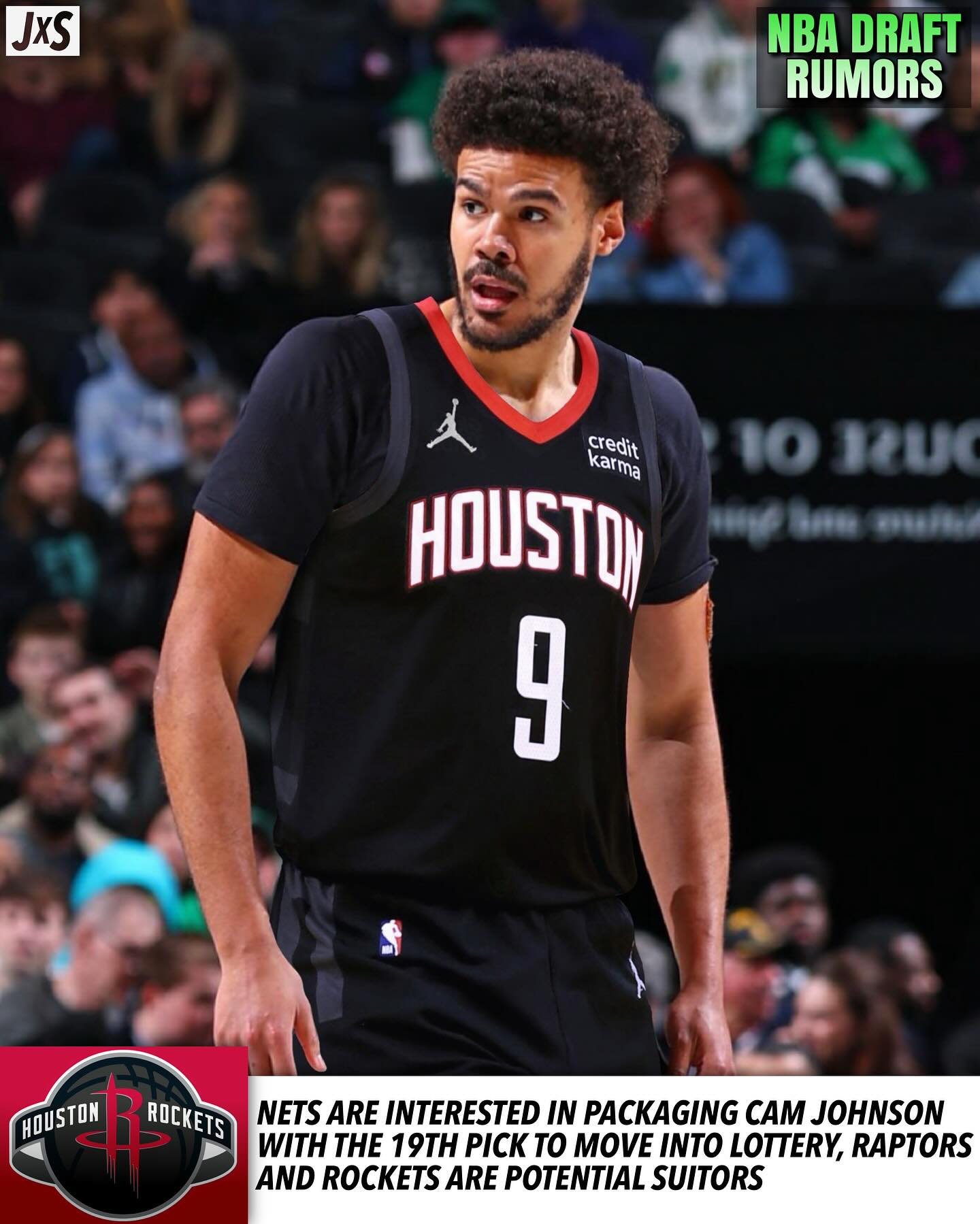 即戰(zhàn)力！美媒模擬：火箭出10號簽 換卡梅隆-約翰遜和19號簽