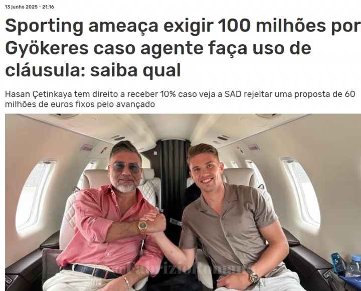 ??對(duì)抗經(jīng)紀(jì)人觸發(fā)10%傭金條款！葡體威脅索要約克雷斯1億解約金