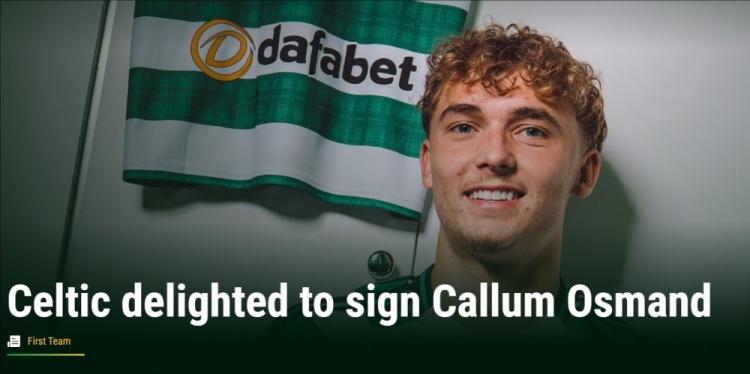 官方：凱爾特人簽下19歲富勒姆前鋒卡勒姆-奧斯曼
