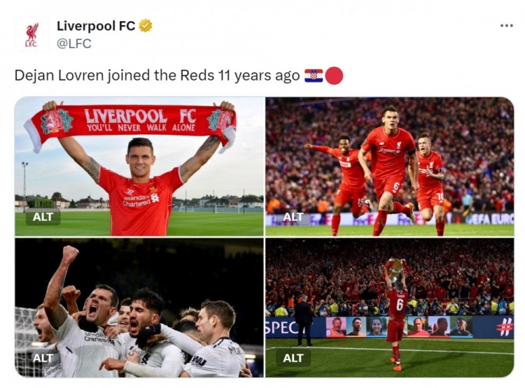 11年前的今天洛夫倫加盟利物浦，效力6年出戰(zhàn)185場&問鼎英超+歐冠