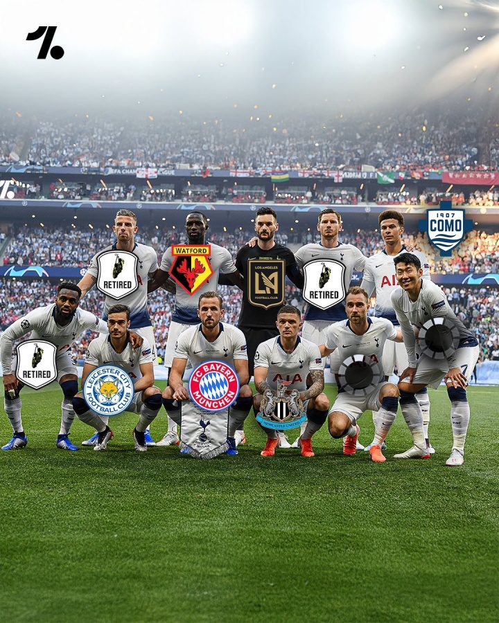 翻篇|2019年歐冠決賽熱刺首發(fā)陣容，均已退役或離隊(duì)