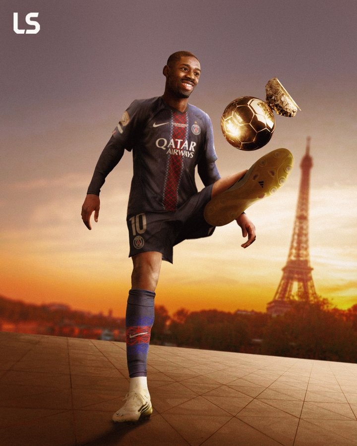 金球獎(jiǎng)?lì)A(yù)定？登貝萊2025年參與進(jìn)球數(shù)冠絕五大聯(lián)賽