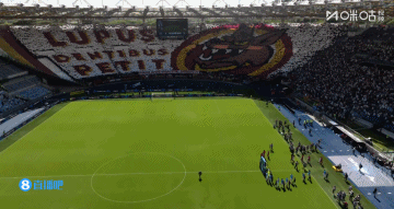 這就是羅馬德比！拉齊奧、羅馬雙方賽前均展出巨型TIFO