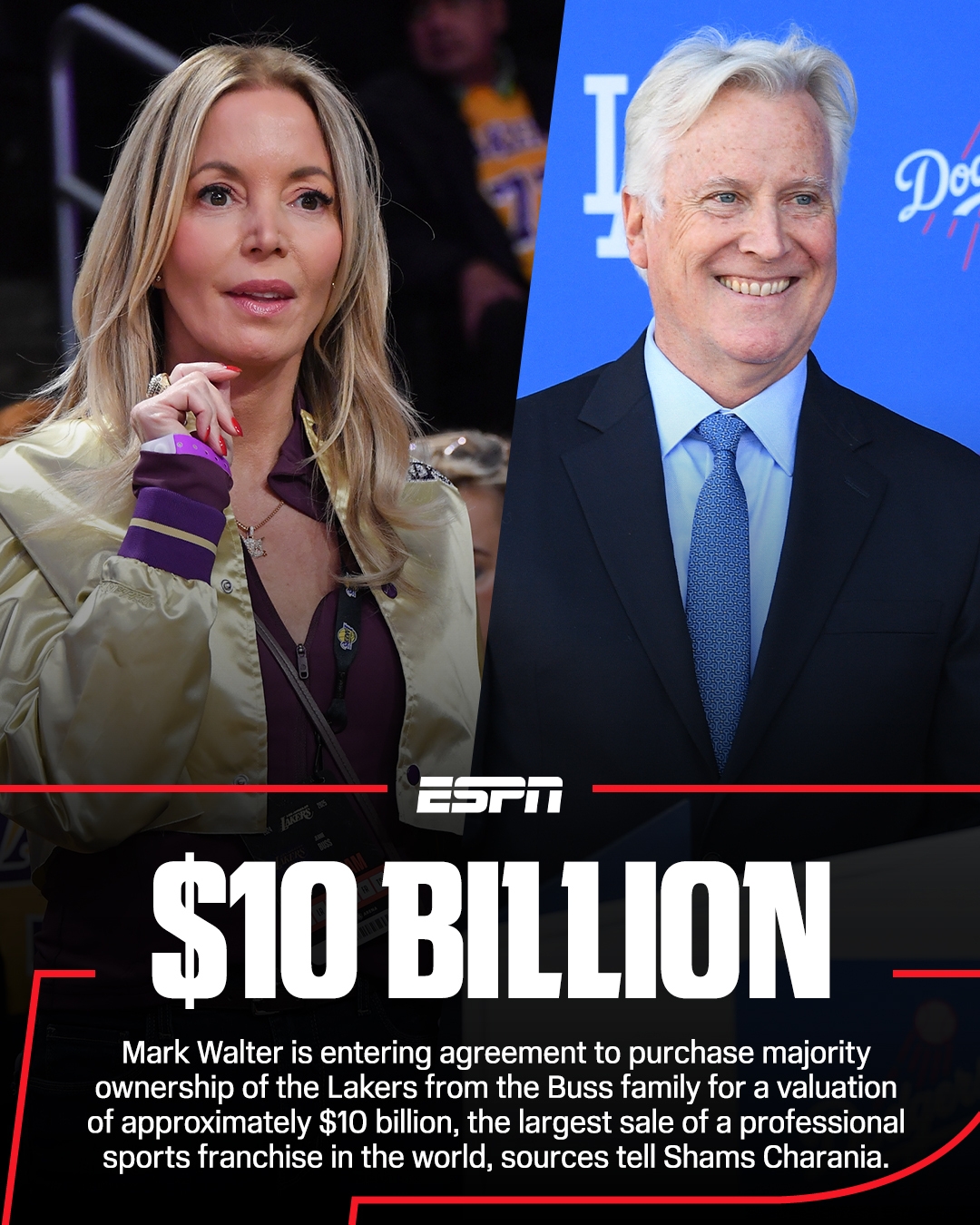 湖人百億賣隊！名記：該交易預計在未來幾個月得到NBA董事會批準
